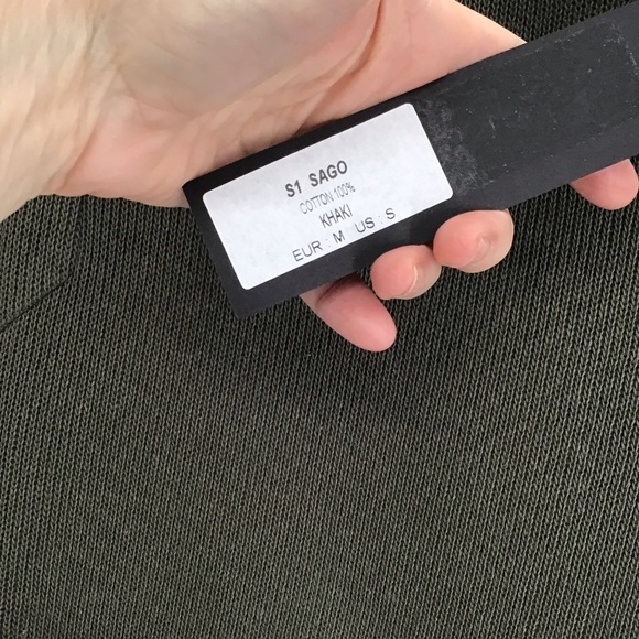 Lotus Eaters Asymmetrical Zip Sweater Jacket Business Casual Green NWT Size S - Picture 4 of 8